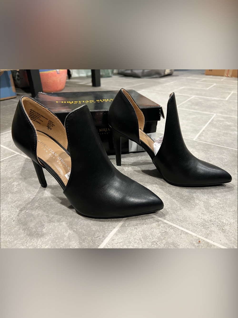 Christian Siriano Keira Black Heels NEW